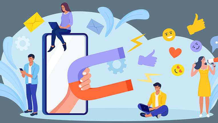 peoples using social media